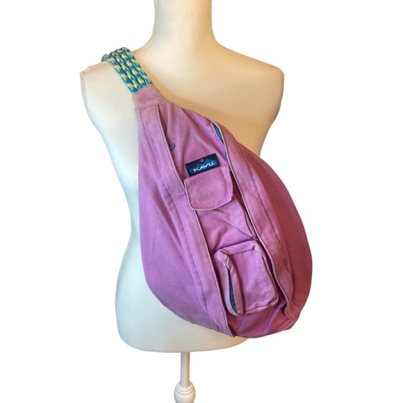 Kavu Handbags - Kavu Rope Sling Bag Pink/Purple Color